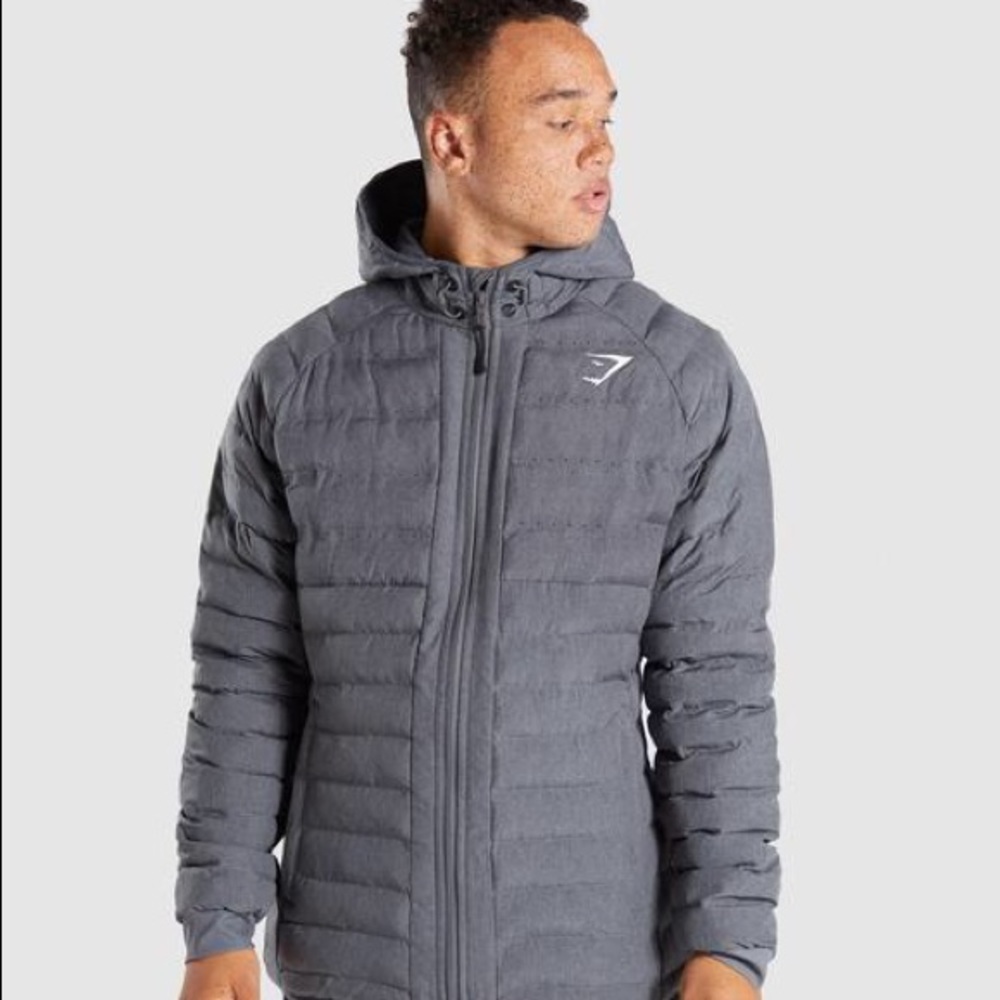 Gymshark Grey Puffer Jacket